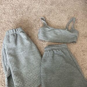 Princess Polly Gray Waffle Knit Set